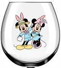 x12 Mickey minnie rabbit Easter glass vinyl decal stickers Colour qw548