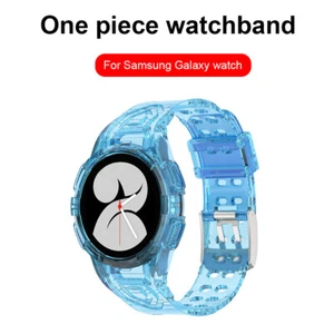 Replacement Watch Strap Bracelet for Galaxy Watch 4 5 (Transparent Blue 44mm) - Zdjęcie 1 z 8