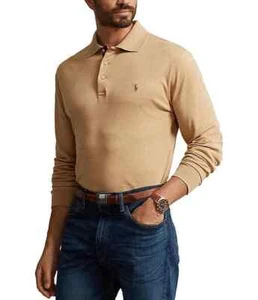 Polo Ralph Lauren Long Sleeve Shirt Men's Big & Tall Soft-Touch Polo - Picture 1 of 8