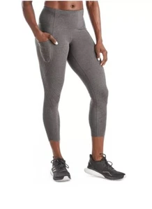 Members Mark Mujer Activo Perforado Bolsillo Leggings Cintura Alta Gris XXL - Imagen 1 de 2