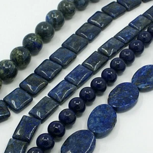 1 Strang Achat Jade Amethyst Lapis Lazuli Gemstone Naturperlen Edelsteinperlen - Picture 1 of 22