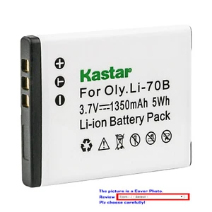 Kastar Replacement Battery Pack for Olympus Li-70B 70B Battery & Li-70C Charger - Picture 1 of 8