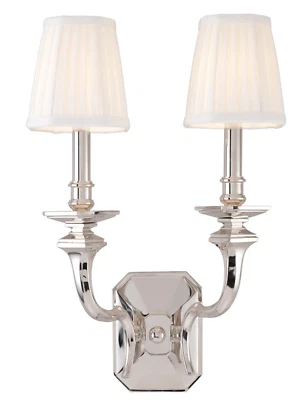 Apliques ligeros Hudson Valley Arlington 2 382-PN - níquel pulido  Foto 1 de 4