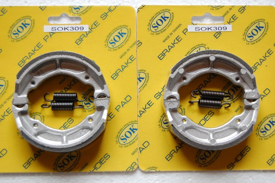 SAPATOS DE FREIO DIANTEIRO E TRASEIRO + molas adequadas SUZUKI JR 50 Mini 1978-2006 JR50 - Imagem 1 de 1