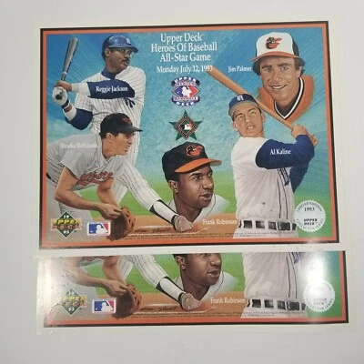 (2) Jim Palmer Brooks Robinson 1993 Upper Deck Heroes of Baseball All-Star Game - Image 1 of 4