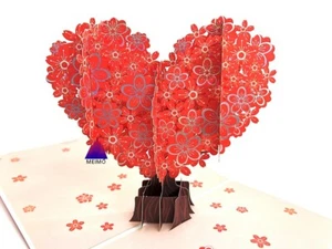 3D Pop Up Card Flower Sakura Cherry Mom Mother Birthday Valentine's Day Spring - Picture 1 of 11