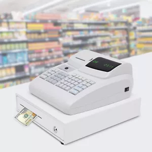 Elektronische Registrierkasse Schubladenbox & Schlüssel LED Display für Einzelhandel/Restaurant POS - Bild 1 von 16