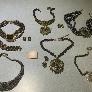HEIDI DAUS (ALL HEIDI DAUS) statement Jewelry lot / Necklaces Earrings bracelet - Picture 1 of 8