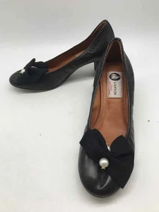 Lanvin Black Size 36.5 Block Heels - Picture 1 of 6