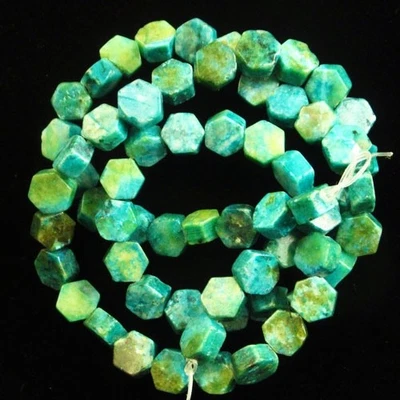 6x3 мм синий кружевной халцедон шестиугольник россыпью 15,5» H86208 - Изображение 1 из 2