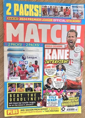 MATCH FOOTBALL MAGAZINE  - JANUARY 16-29 2024-WORLD EXCLUSIVE  - KANE INTERVIEW - Image 1 of 4