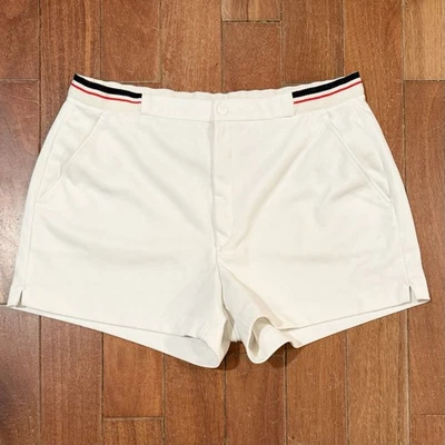 Pantalones Cortos Tenis Prince Blancos Años 70 80 Talla 36 3” Entrepierna Bordada Benson Boone De Colección Foto 1 de 4