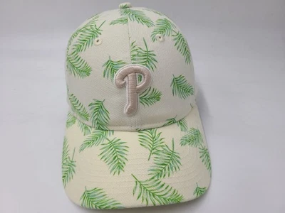Women Philadelphia Phillies Floral New Era 9Twenty Strapback Hat Cap MLB White - Image 1 of 4