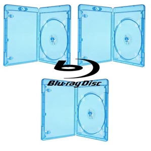 Blu-ray Disc Hüllen Box CD / DVD blau (3 Stück) neuwertig - Afbeelding 1 van 1