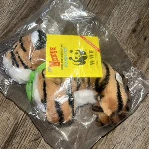 Peluche de colección Wendy's 1988 WWF tigre de Bengala 5 pulgadas sellado con etiquetas juguete de peluche - Imagen 1 de 5