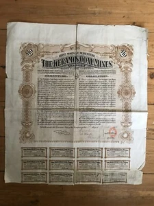 RARE = THE KERAMOS COAL MINES (UK GREECE) (G) - Picture 1 of 1