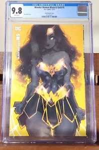 CGC 9.8 Graded 2021 WONDER WOMAN BLACK & GOLD #5 Besch 1:25 Variant - Picture 1 of 5