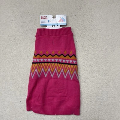 Suéter Boots & Barkley Tejido Grueso Mascota Perro Talla Grande Rosa Nuevo Foto 1 de 4