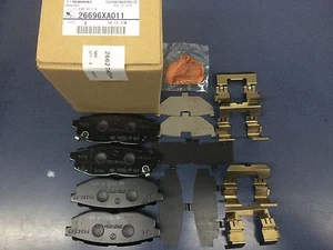 Kit de pastillas de freno traseras Subaru Legacy Tribeca Outback 26696XA011 genuino 2006-2014 OE - Imagen 1 de 1