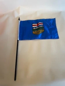 ALBERTA CANADA PROV. 4" X 6" in. stick flag (Set of 4) - Foto 1 di 4