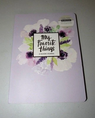 PUNCH STUDIO LAVENDER FLORAL "MY FAVORITE THINGS" DECORATIVE GUIDED JOURNAL - Image 1 of 4