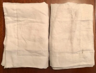 Juego de 2 fundas de almohada WILLIAMS SONOMA Home Chambers lino ESTÁNDAR GRIS SUAVE par Foto 1 de 4