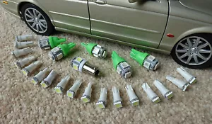Jaguar XJS Complete Dash Instrument LED Bulb Set Upgrade Green - Picture 1 of 2