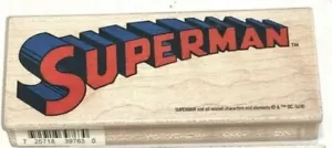 Inkadinkado Superman Rubber Wood Stamp NEW - Picture 1 of 1