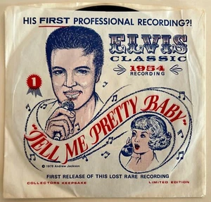 Elvis Presley Tell Me Pretty Baby 45 with Picture Sleeve - Picture 1 of 4