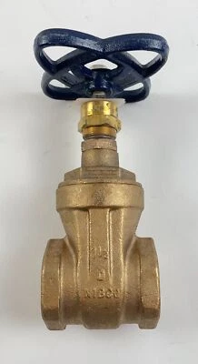 Nibco Gate Valve Threaded Bronze Solid Wedge Stem 1-1/2 inch 200 WOG - Image 1 of 4