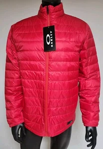 Oakley Icon Lightweight Down Jacket Men Sizes S, M, L, XL, XLL #412287 Red Line - Picture 1 of 17