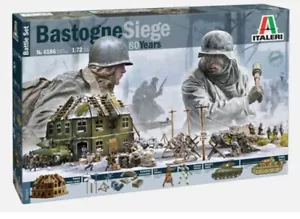 Italeri 6186 1/72 Bastogne Assedio Diorama Modellino Kit MURO OVEST - Foto 1 di 1