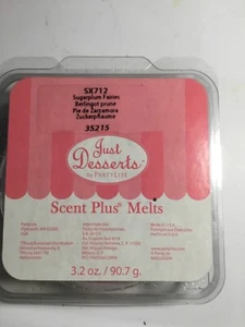 CANDELE PARTYLITE ZUCCHERO PRUGNA FATE AROMA PROFUMO PLUS SCIOGLIE RITIRATE NUOVE RARE - Foto 1 di 1