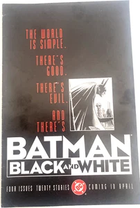 BATMAN BLACK AND WHITE PREVIEW. NUMBER 0. DC COMICS 1996. FN/VFN COND. - Picture 1 of 6