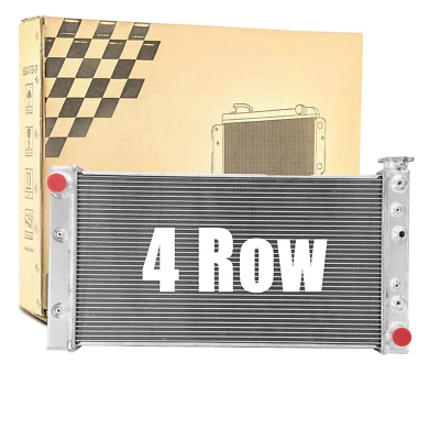 4 Row Radiator Fits 82-94 Chevy S10 Pickup V6 GMC S15 Jimmy SBC 350 V8 Swap NEW Foto 1 de 4