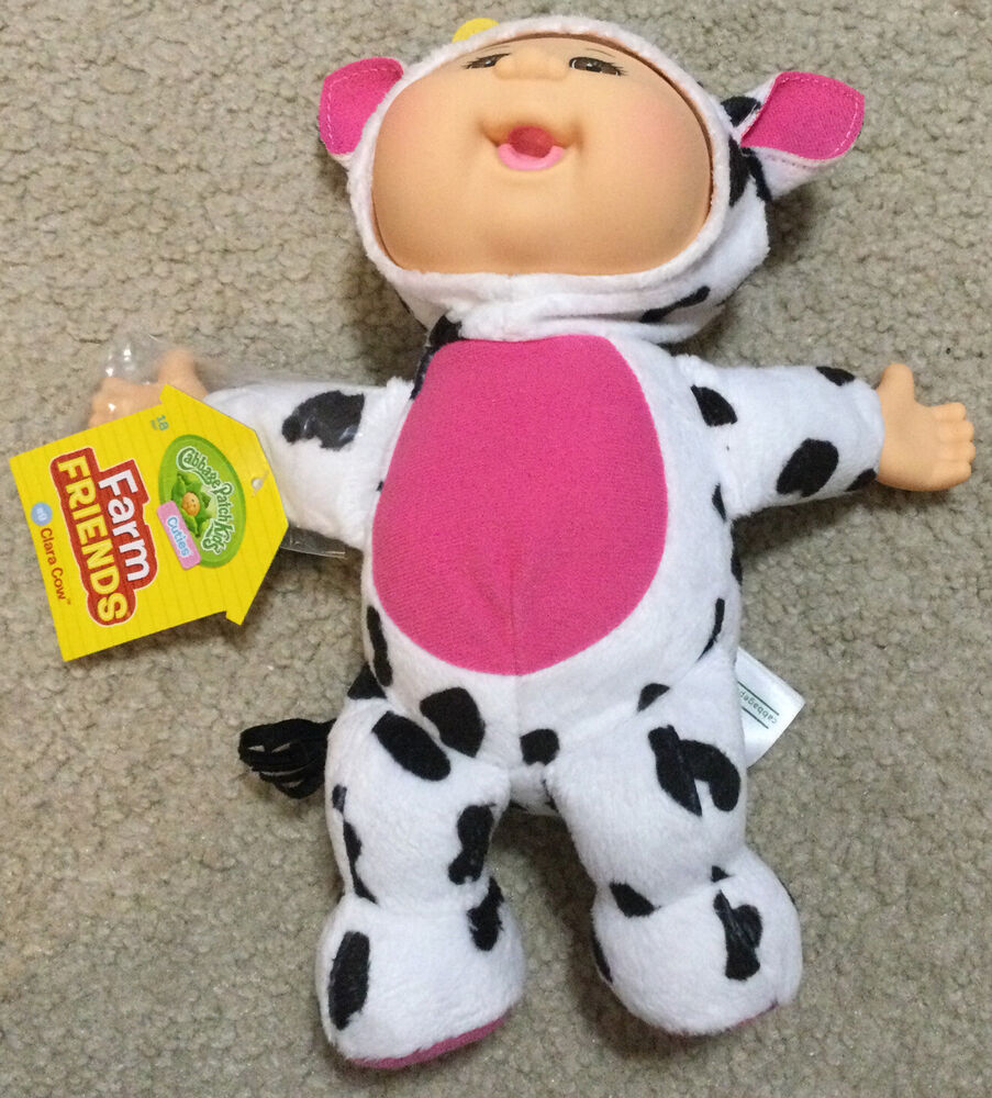 Cabbage Patch Kids Clara Cow Cutie Baby Doll, 9" New With Tags