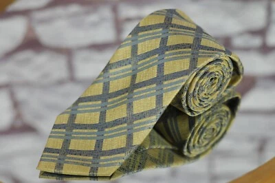 Corbata tejida geométrica dorada y gris Lord R Colton Basics 58 x 3,25 pulgadas NUEVA Foto 1 de 3
