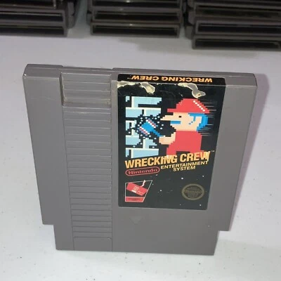 Wrecking Crew (Nintendo NES, 1985) 5 Screw  Authentic Tested Cartridge AT18 - Image 1 of 3