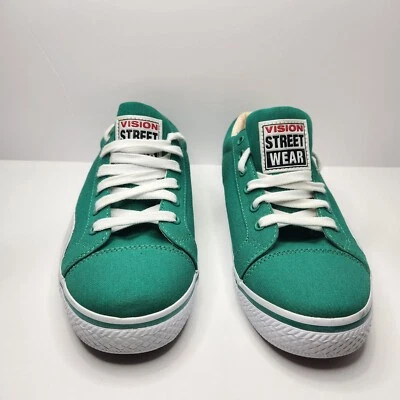 RARE Vision Street Wear Sneaker Tennis Shoes Green Low Top - Image 1 of 4