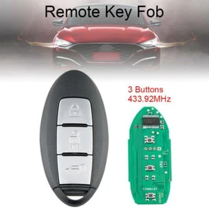 433.92MHz Smart Car Remote Key with 4A Chip Fob Fit for NISSAN Qashqai Keyless - Picture 1 of 11