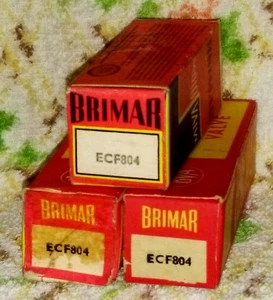 NOS Brimar ECF804 (18D3) vacuum tube radio TV valve, TESTED - Foto 1 di 3