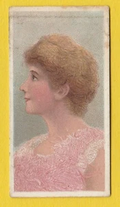 Ogdens Cigarette Tobacco Card - Beauties HOL 1899 #18 girl in pink dress - Picture 1 of 2