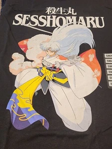 NEW Black Inuyasha Sesshomaru T-shirt Anime Adult SMALL - Picture 1 of 5