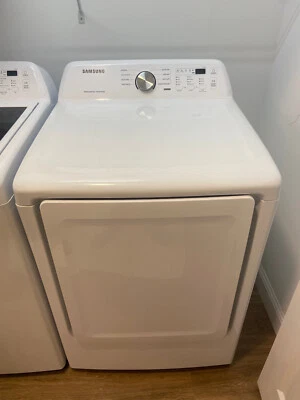 Samsung 7.2 cu. ft. Electric Dryer with Sensor Dry DVE45T3200W - Image 1 of 3