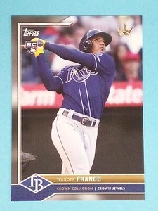 2022 Topps X Bobby Witt Jr Crown Collection RC Wander Franco Tampa Bay Rays #1