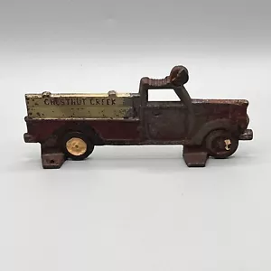 VINTAGE 2004 CAST IRON RED PICK UP TRUCK CHESTNUT CREEK NUT CRACKER - Picture 1 of 21