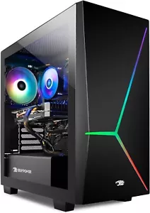 Custom Build Gaming Desktop i7 16GB RAM 512GSSD NVIDIA ARGB LED Win11 Computer - Picture 1 of 8