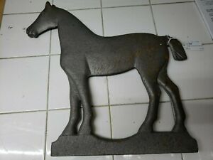 Cast Iron Horse Windmill Weight 58C, Short Tail Rare Vintage 