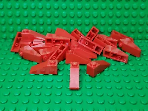 ** LOTTO 25 CT ** LEGO NUOVO rosso 1 x 3 pezzi pendenti lotto di 25 - Foto 1 di 1