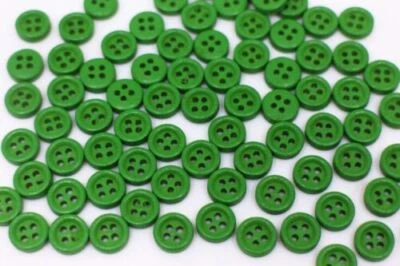 Tree green Buttons, 4 Hole Button for Shirts, Sewing,Knitting,Tailoring Material - Image 1 of 3